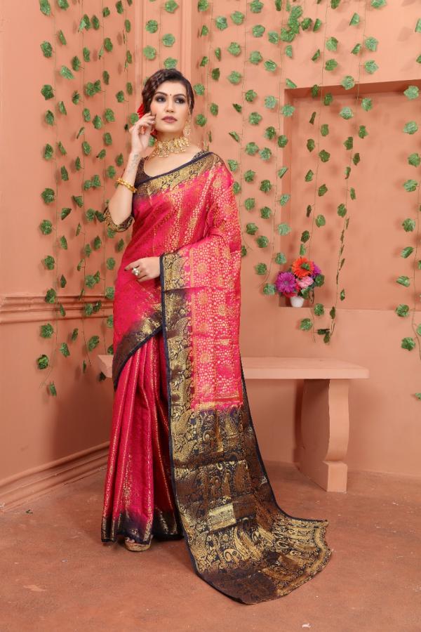 Macazo Bindi 1 Banarasi Soft Silk Designer Saree Collection